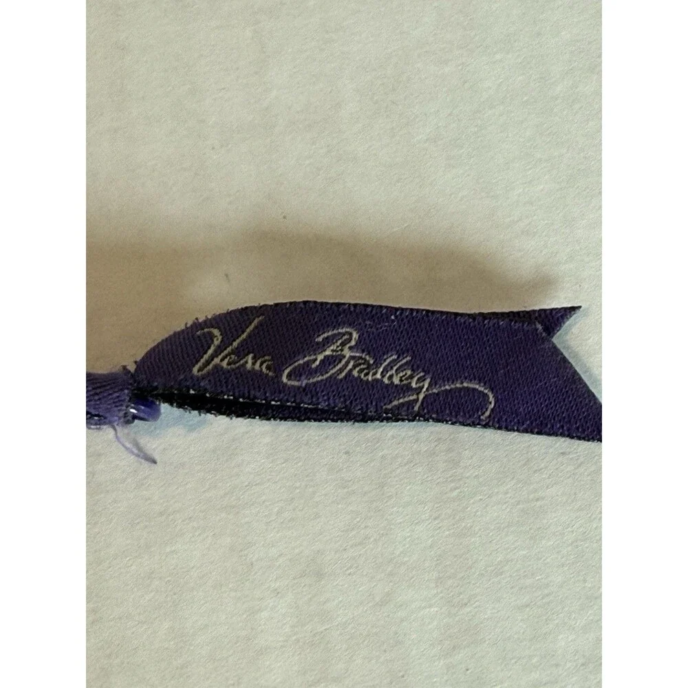 Vera Bradley HEATHER Quilted Wallet Wristlet Turn‎ Lock Purple Green Purse 8”x5”